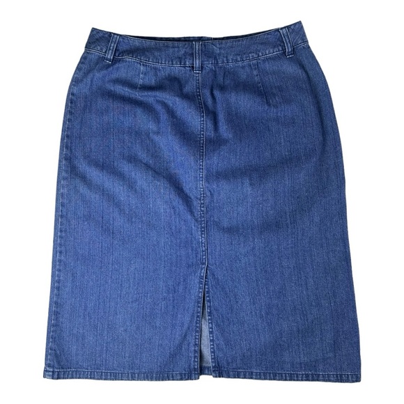 PENDLETON Deim Blue Jean Skirt Women’s Size 10 A Line Back Slit 2 Pockets. - Picture 9 of 13